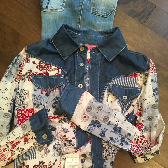 Jeans patchwork shirt - Picture 3 of 4